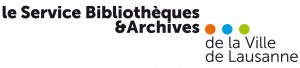 Le logo du Service Bibliothèques & Archives de la Ville de Lausanne.