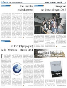 "Qui ne sait se taire nuit à son pays" dans Le Courrier.