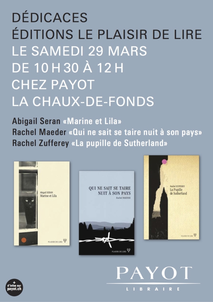 Dédicaces à La Chaux-de-Fonds.