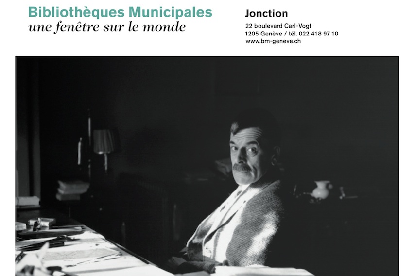 L'affiche de la conférence Ramuz à Genève.