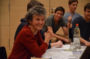 Rencontre avec les élèves du Collegium St Fidelis à Stans. [Ursula Eberhard]