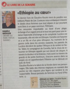 "Ethiopie au coeur" dans Le Mag du 29 novembre 2014.