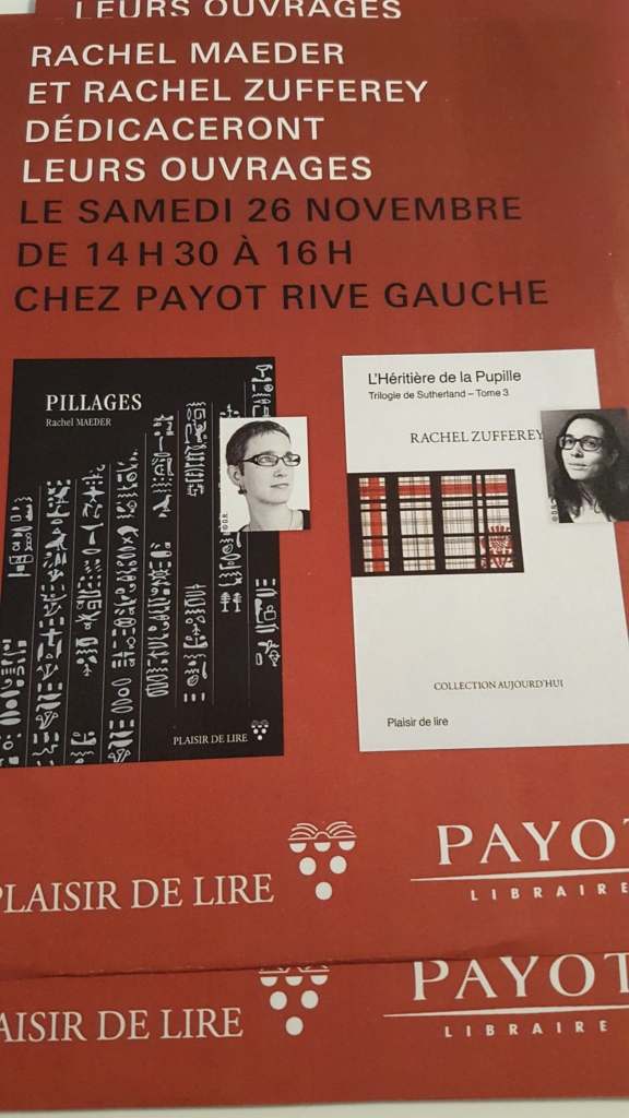 Rachel Maeder et Rachel Zufferey chez Payot Rive-Gauche à Genève ...